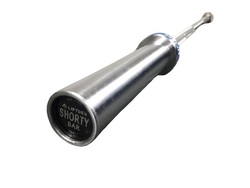 Liftdex Shorty Barbell for Small Spaces GI Sleeves & Black Shafts 165 Cms - 13 Kgs