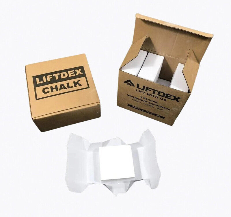 

Liftdex Professional Gym Chalk for Weight Lifting Rock Climbing Magnesium Carbonate (8 Blocks)