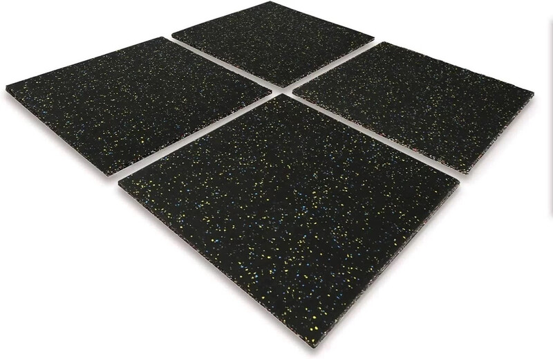 Liftdex Deep Impact Gym Floor Rubber Tiles Flooring for Gym Workout Mats