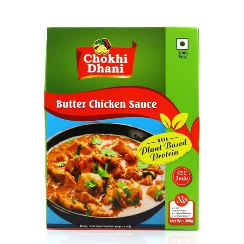 

Chokhi Dhani Butter Chicken Sauce With Plant Based Protein