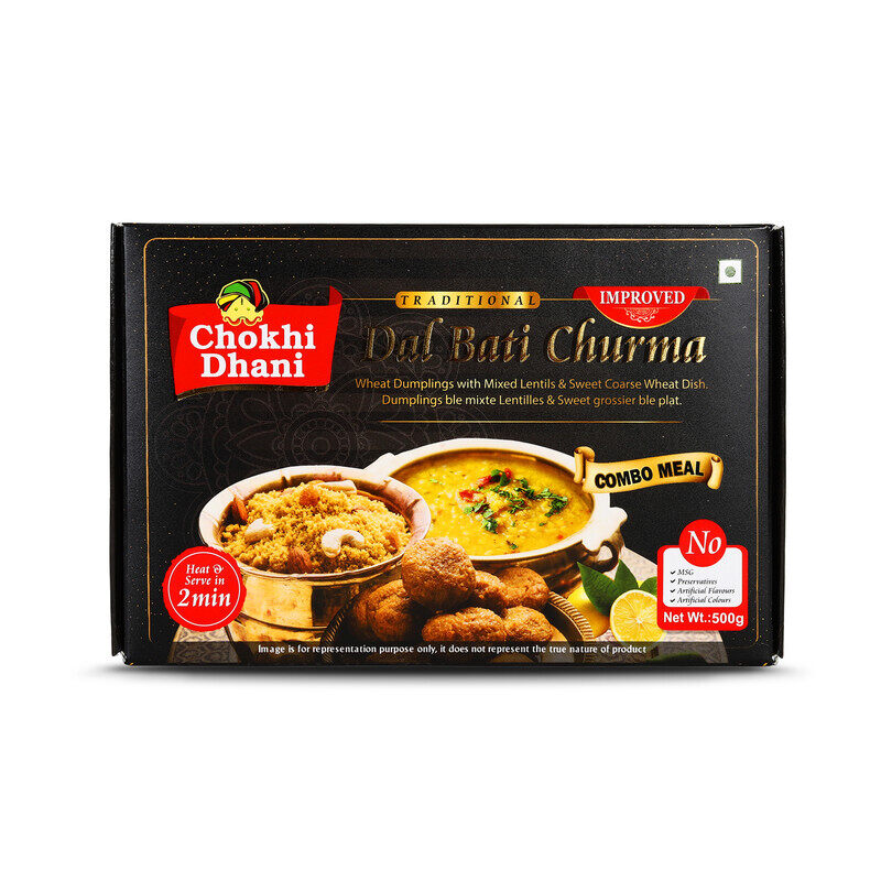 

Chokhi Dhani Dal Bati Churma 500 gm