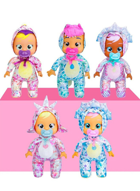 

Baby Land Cry Babies Tiny Cuddles Dinos Tina - 9" Baby Dolls, Assoted, Months 18+