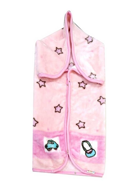 Mora Printed Baby Coat, 928 C04, 80 x 90cm, Pink