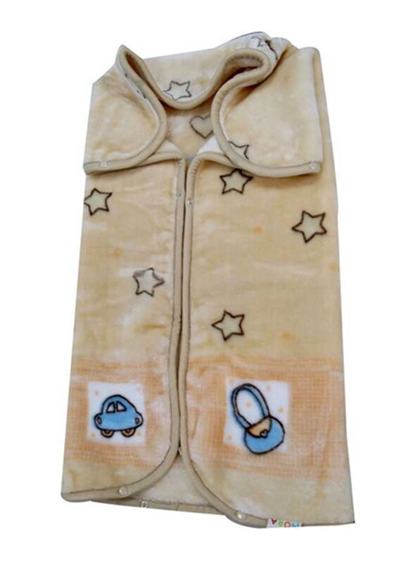 Mora Printed Baby Coat, 928 C02, 80 x 90cm, Beige