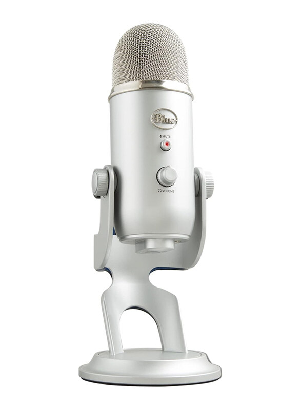 

Generic Blue Yeti USB Microphone for Recording Streaming Gaming Podcasting on PC & Mac, Silver