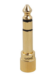 Ultimate Dj Gear Headphone Jack Adapter Screw, 3.5 mm Jack to 6.35 mm Jack, Gold