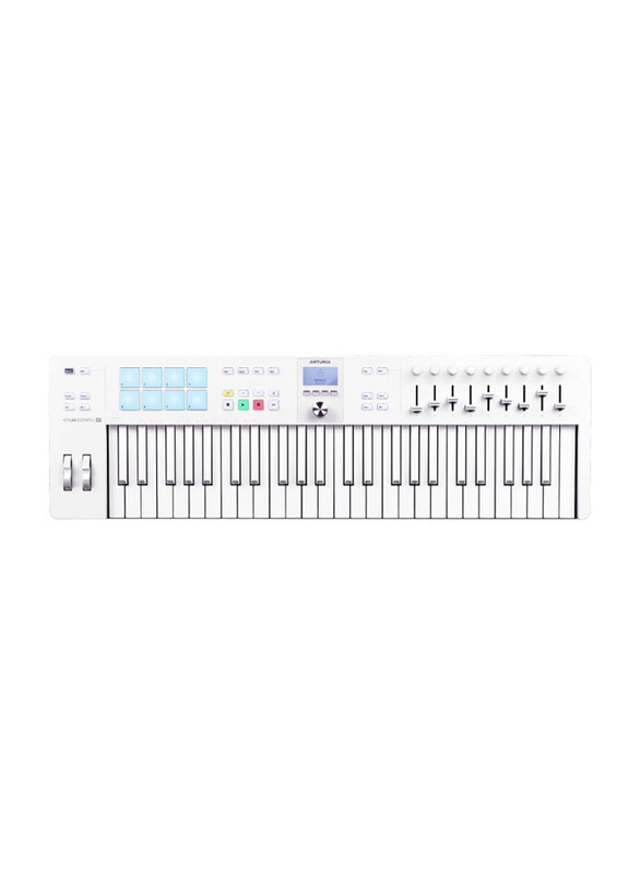 

Arturia MK3 49 Keylab Essential Apline Keyboard, 49 Keys, White
