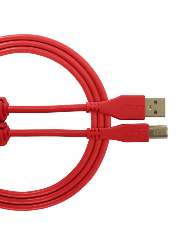 

Ultimate Dj Gear 3-Meter High-speed Audio Optimized Cable USB 2.0 (A-B), USB 2.0 A-Male to B-Male Cable, U95003RD, Red