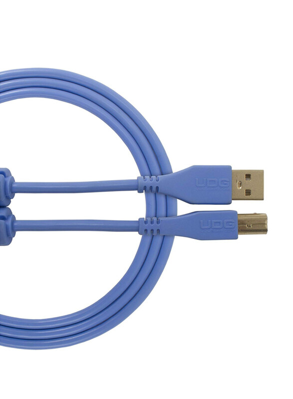 

Ultimate Dj Gear 1-Meter High-speed Audio Optimized Cable USB 2.0 (A-B), USB 2.0 A-Male to B-Male Cable, U95001LB, Blue