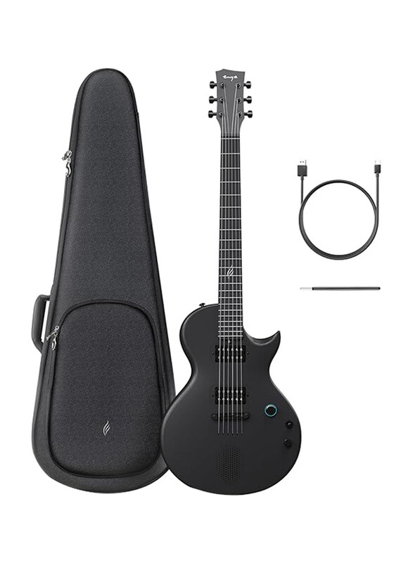 

Yaxun Musical Nova Go Sonic - 1/4 Black Smart Electric Carbon Fiber Guitarra with 10W Wireless Speaker Electric Guitar, Black