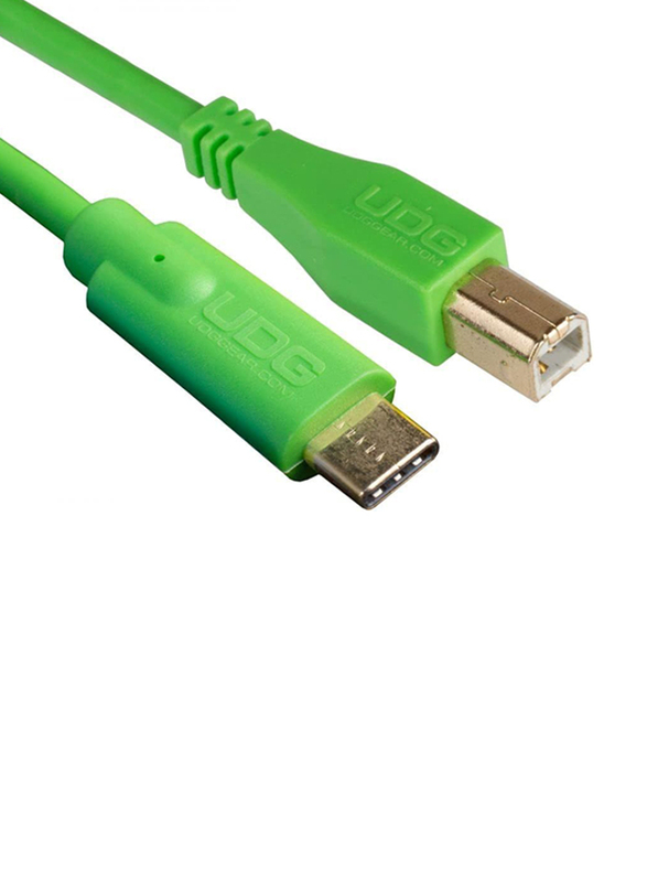 Ultimate Dj Gear High-speed Audio Optimized Cable USB 2.0 (C-B), USB 2.0 C to B Cable, Green