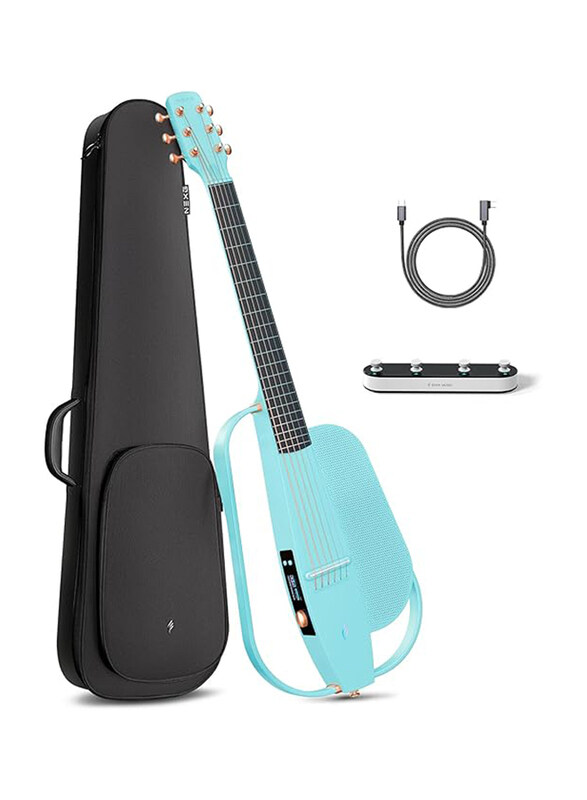 

Enya NEXG 2 Guitar Base 38 Inch Acoustic Electric Guitar Carbon Fiber Smart Audio Guitar with Wireless 80W Microphone with Speaker, Blue