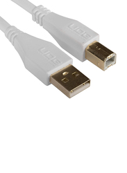 Ultimate Dj Gear 2-Meter High-speed Audio Optimized Cable USB 2.0 (A-B), USB 2.0 A-Male to B-Male Cable, U95002WH, White