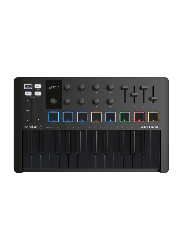 

Arturia MiniLab 3 Deep MIDI Controller, 25 Keys, Black