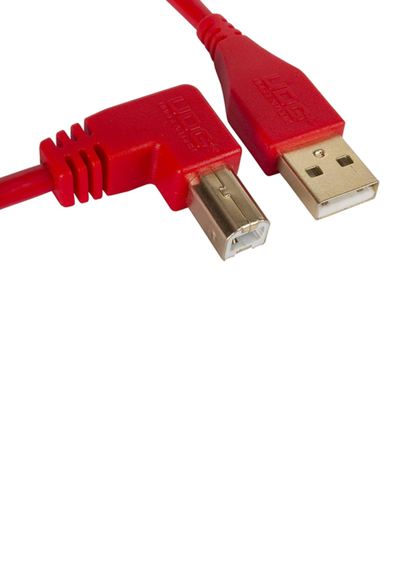 Ultimate Dj Gear 1-Meter High-speed Audio Optimized Cable USB 2.0 (A-B), USB 2.0 A-Male to B-Male Cable, U95004RD, Red