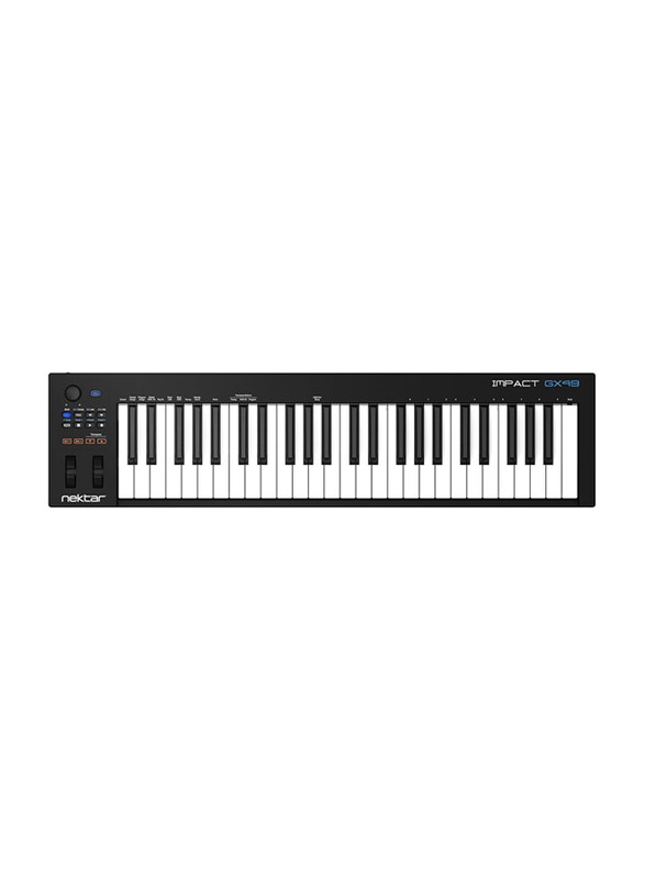 

Nektar Impact GX49 USB Midi Controller Keyboard with Daw Integration, 49 Keys, Black