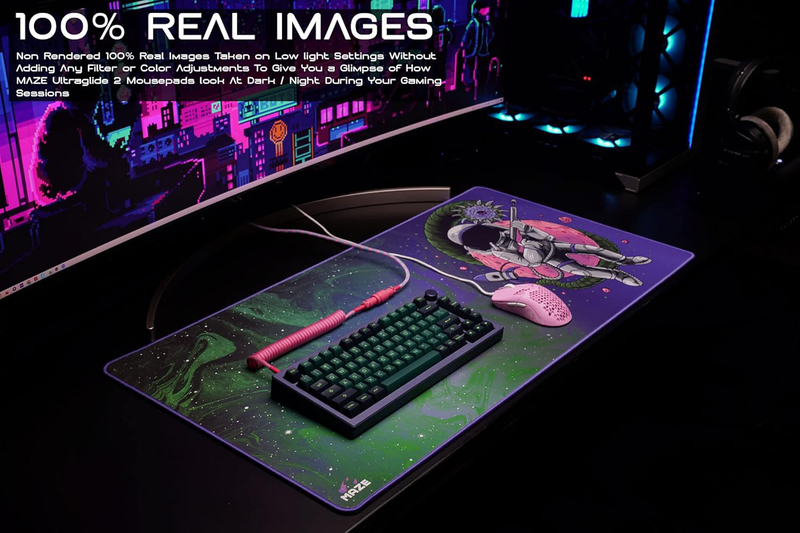 Maze 3XL Astro Ultra Glide Smooth Surface for Maximum Control & Speed Mousepad, Multicolour