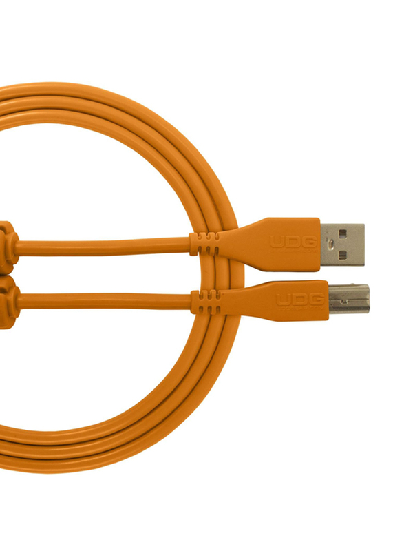 Ultimate Dj Gear 3-Meter High-speed Audio Optimized Cable USB 2.0 (A-B), USB 2.0 A-Male to B-Male Cable, U95003OR, Orange