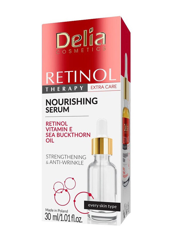 

Delia Cosmetics Retinol Vitamin E & Sea Buckthorn Serum, 30ml