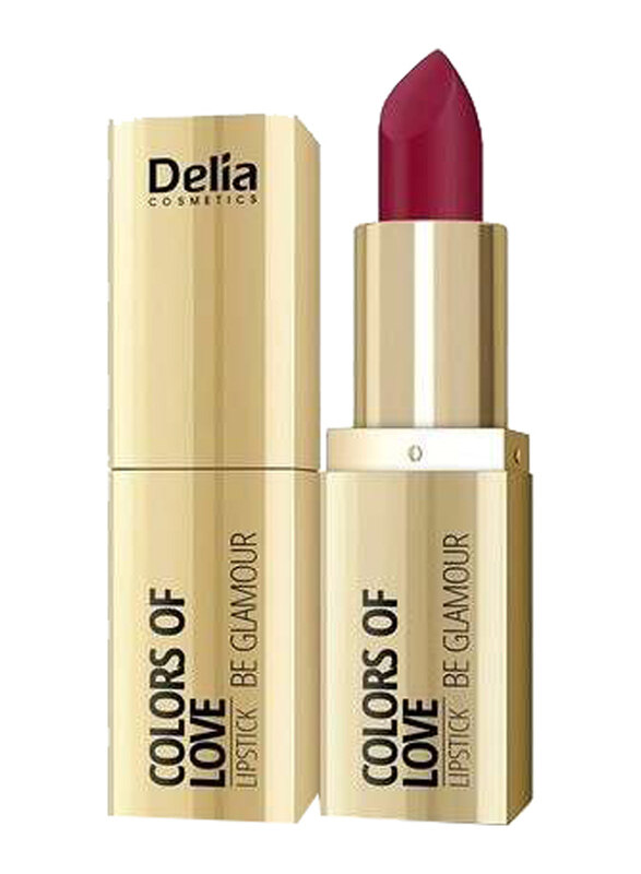 

Delia Cosmetics Colors Of Love lipstick, 5ml, 407 Get Lucky, Maroon