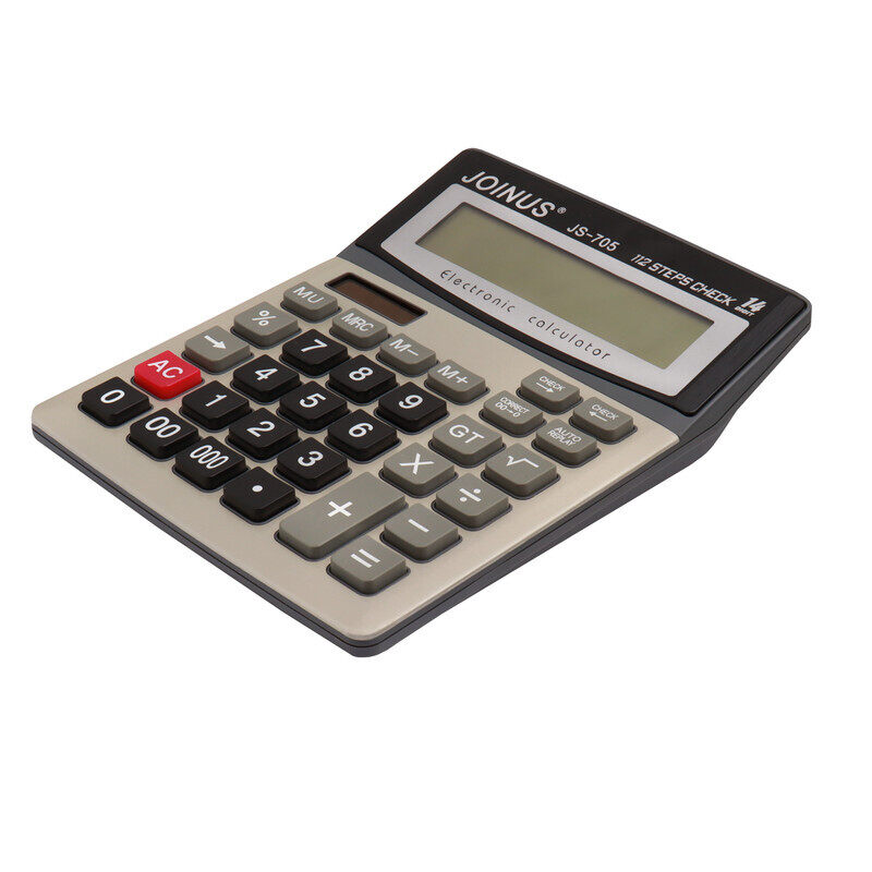 

JOINUS JS 705 14 digit simple calculator, battery power,112 step check