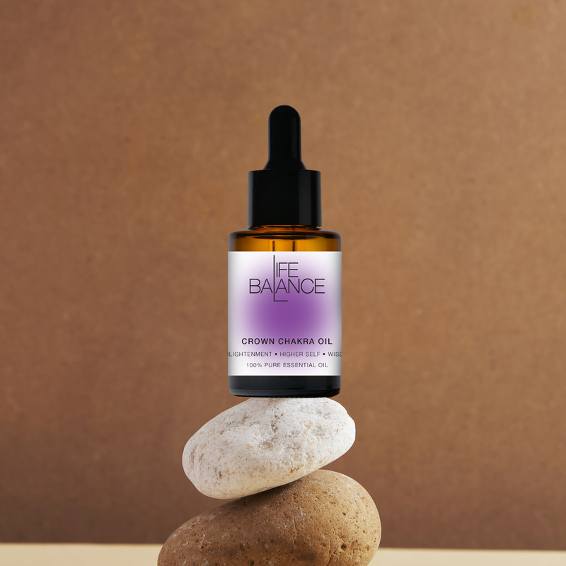 Life Balance Crown Chakra Oil 15 ml Enhance Meditation, Relieve Stress, & Boost Mental Clarity