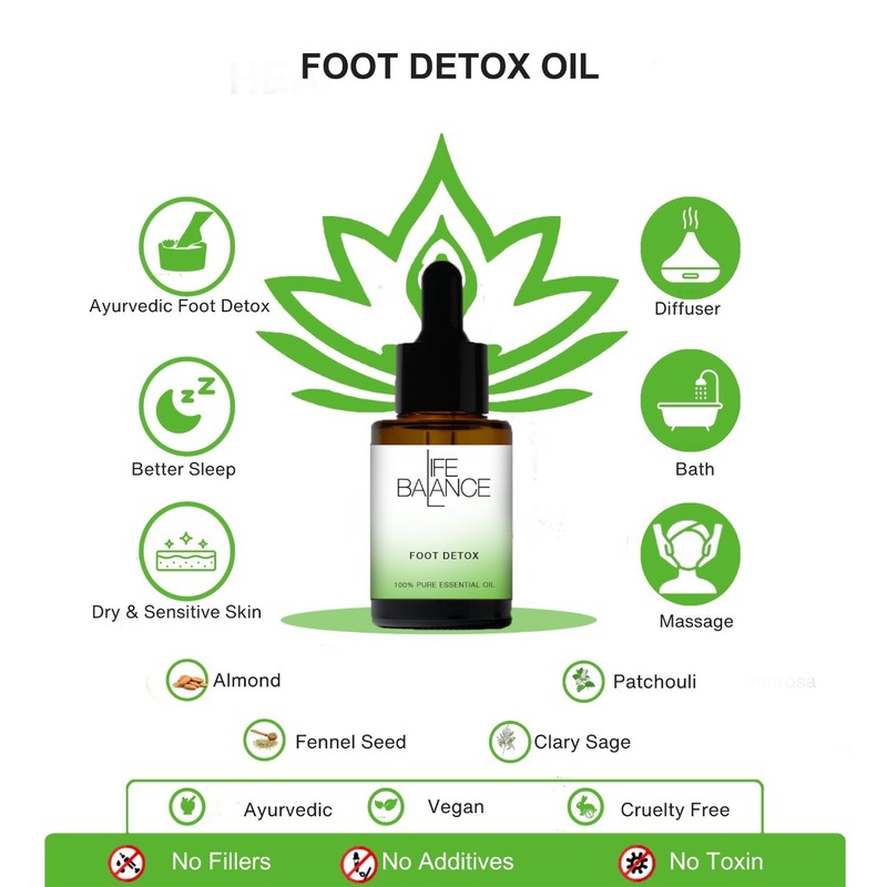 Life Balance Foot Detox 30 ml Revitalizing Foot Soak for Energy Cleansing and Rejuvenation