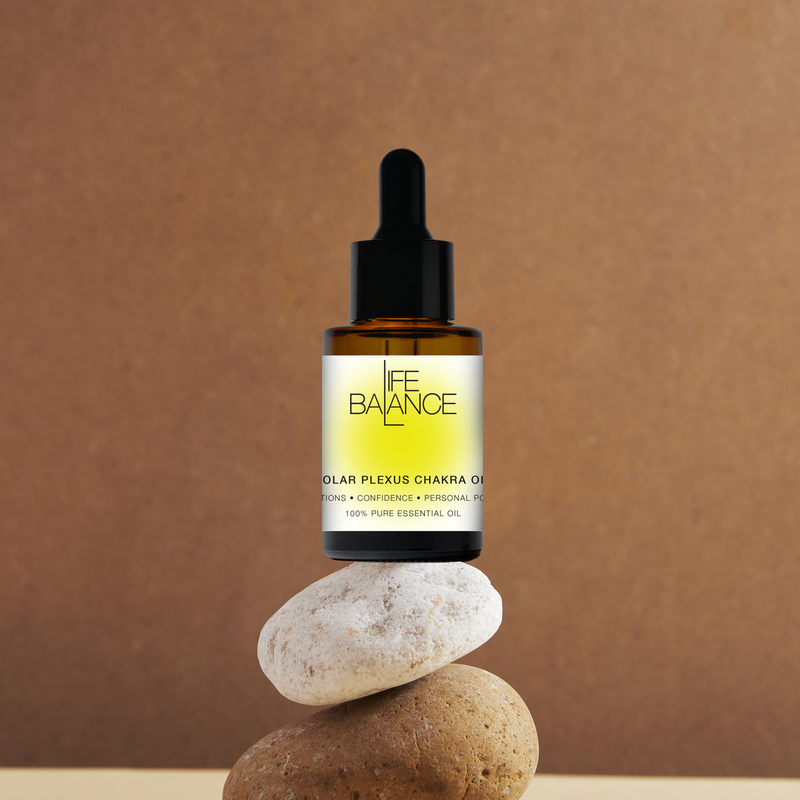 Life Balance Solar Plexus Chakra Oil 15ml Boost Self Esteem, Relieve Anxiety, & Overcome Fatigue with Pure Essential Oils