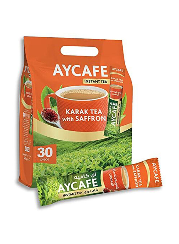 

AyCafe Karak Tea with Saffron Flavored Variety Pack, 30 Sachets