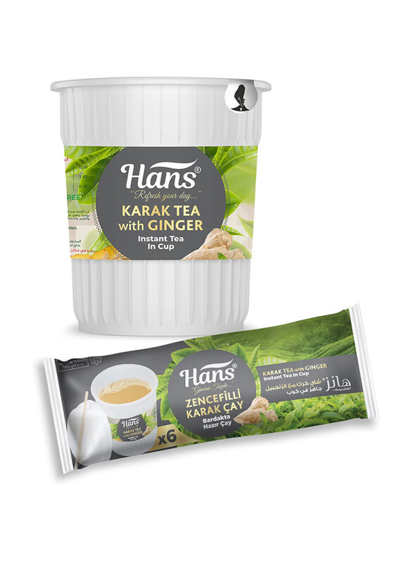 

Hans Karak Tea Ginger In Cup, 6 Cups Flow Pack