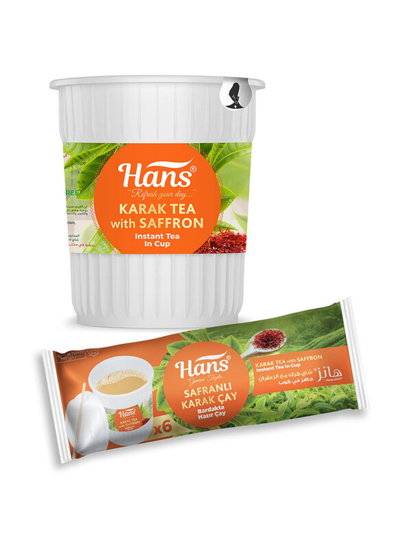 

Hans Karak Tea Saffron in Cup, 6 Cups Flow Pack