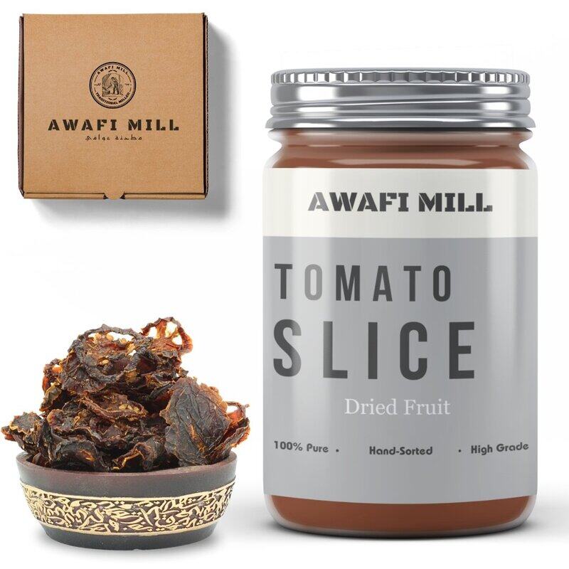 

AWAFI MILL Sun Dried Tomato Slices - Premium Quality - Intense Flavor - Rich in Lycopene - Versatile Culinary Ingredient (Bottle of 100 gram / 3.5 Oz)