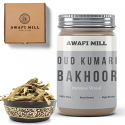 Awafi Mill Oud Kumari Bakhoor - Oud Wood Chips For Burning  Rare Incense Ingredient (Pack Of (4 Oz  110 Gram))