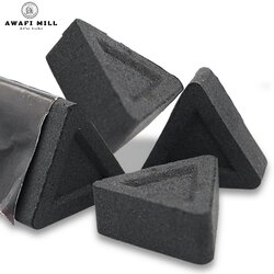 AWAFI MILL Black Jawi Benzoin Incense - Luxurious Vanilla Aromatic Smoke with Triangle Charcoal Tablet (Pack of 100 Gram with 10 Charcoal Piece)