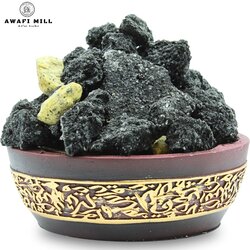 AWAFI MILL Black Jawi Benzoin Incense - Luxurious Vanilla Aromatic Smoke with Triangle Charcoal Tablet (Pack of 100 Gram with 10 Charcoal Piece)