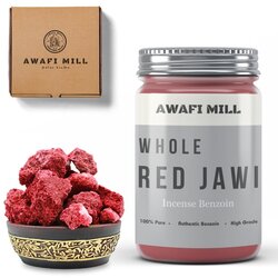 Awafi Mill Red Jawi Benzoin Incense  Pure and Aromatic Resin for Spiritual Rituals (250 GM)