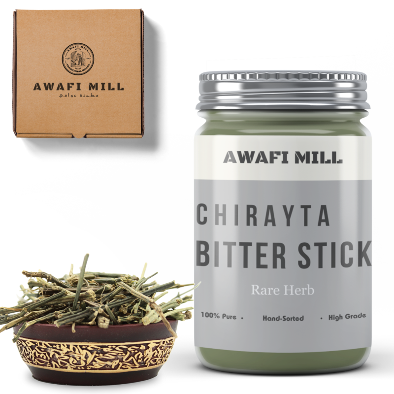 

AWAFI MILL Chirayta Bitter Stick - Exotic Flavor Infusion - Culinary Adventure Essential - Aromatic Spice Addition (Bottle of 100 gram / 3.5 Oz)