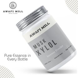 Awafi Mill Natural Musk Xylol Powder - HIgh Grade Pure Fragrance Ingredient (Bottle of 100 gram  3.5 Oz)