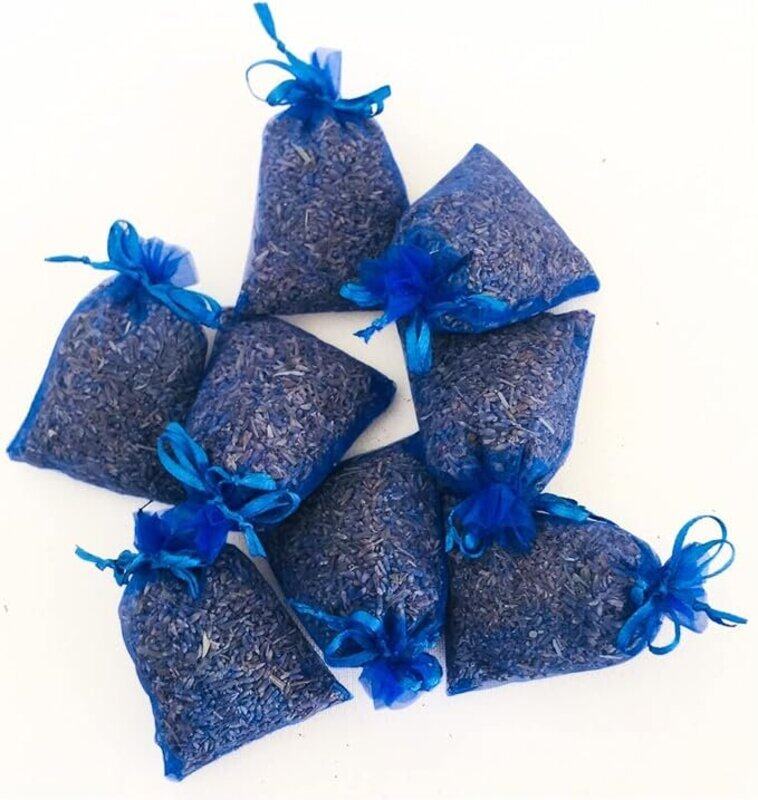 

Awafi Mill Lavender Bags Sachets - Fresh Harvested Violet Buds Handmade for Drawers and Closets - Fresh Scents Car and Home Natural Fragrance Potpour