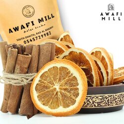 Awafi Mill 60 Pieces Dried Oranges & Cinnamon Potpourri  Winter Stovetop Potpourri - 100% Natural  - (Set Of 2 - (60 Pieces Each))