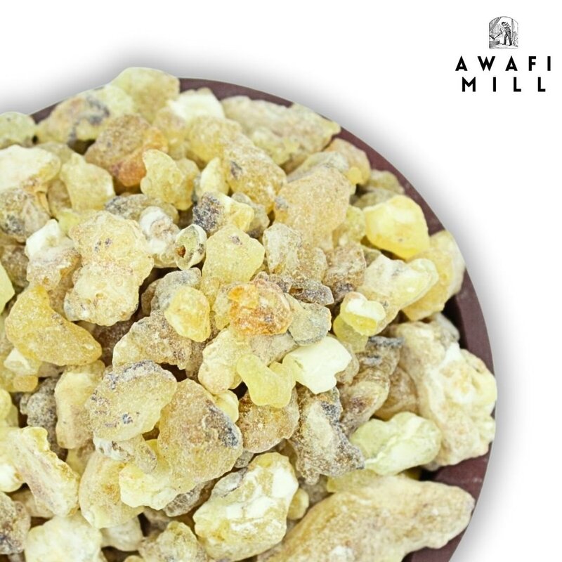 AWAFI MILL Frereana Frankincense Resin - Premium Boswellia Tree Resin with Charcoal Tablet (Pack of 120 Gram with 20 Charcoal Piece)