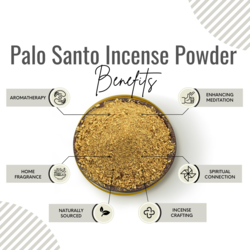 Awafi Mill Palo Santo Incense Powder  100% Wild Peruvian Palo Santo (4 Oz  116 Gram)