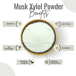 Awafi Mill Natural Musk Xylol Powder - HIgh Grade Pure Fragrance Ingredient (Bottle of 100 gram  3.5 Oz)