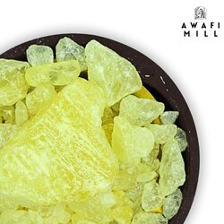 AWAFI MILL Moroccan Musk Ambrette Crystal - Premium Synthetic Musk Crystals with Charcoal Tablet (Pack of 120 Gram with 20 Charcoal Piece)