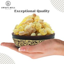 Awafi Mill Frankincense Royal Hojari Luban - Incense Ingredient in Bottle  Pure Natural Resin (Bottle of 100 gram  3.5 Oz)