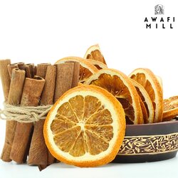 Awafi Mill 60 Pieces Dried Oranges & Cinnamon Potpourri  Winter Stovetop Potpourri - 100% Natural  - (Set Of 2 - (60 Pieces Each))