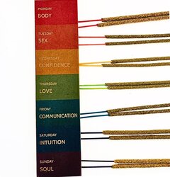 Awafi Mill 7 DAYS OF RENEWAL" Palo Santo Oraganic INCENSE STICKS 14 STICKS  Duration +50Min  100% Vegan