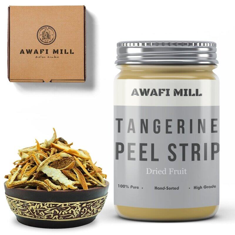 

AWAFI MILL Dried Tangerine Peel Strips - Premium Quality - Tangy and Aromatic - Rich in Vitamin C - Versatile Culinary Ingredient (Bottle of 100 gram