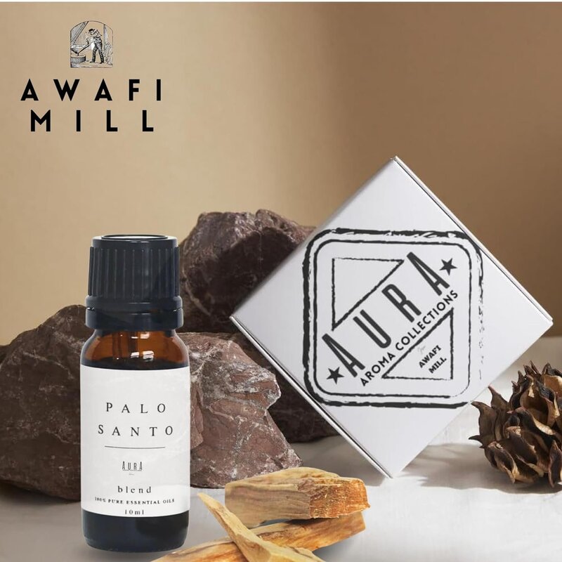 Awafi Mill Palo Santo Essential Oil - Imported from Peru, 100% Pure Undiluted Therapeutic Grade (Uni Pack Of - 10 Ml Bottle)