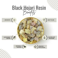 Awafi Mill Frankincense Luban Black Hojari Resin from Oman - Premium Resin  Pure Natural Resin (Bottle of 100 gram  3.5 Oz)